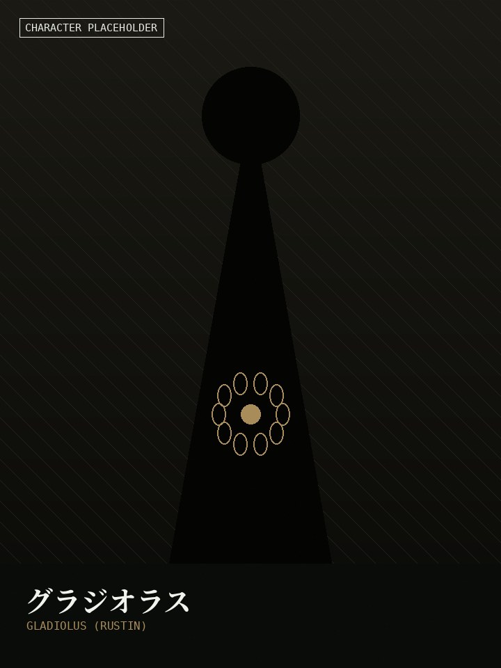 ラスティン → グラジオラス ダミービジュアル